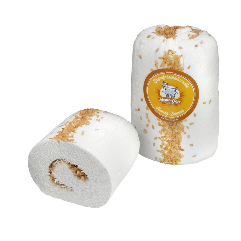 Monte Ziego Ziegenfrischkäserolle Honig-Sesam - Produktbild