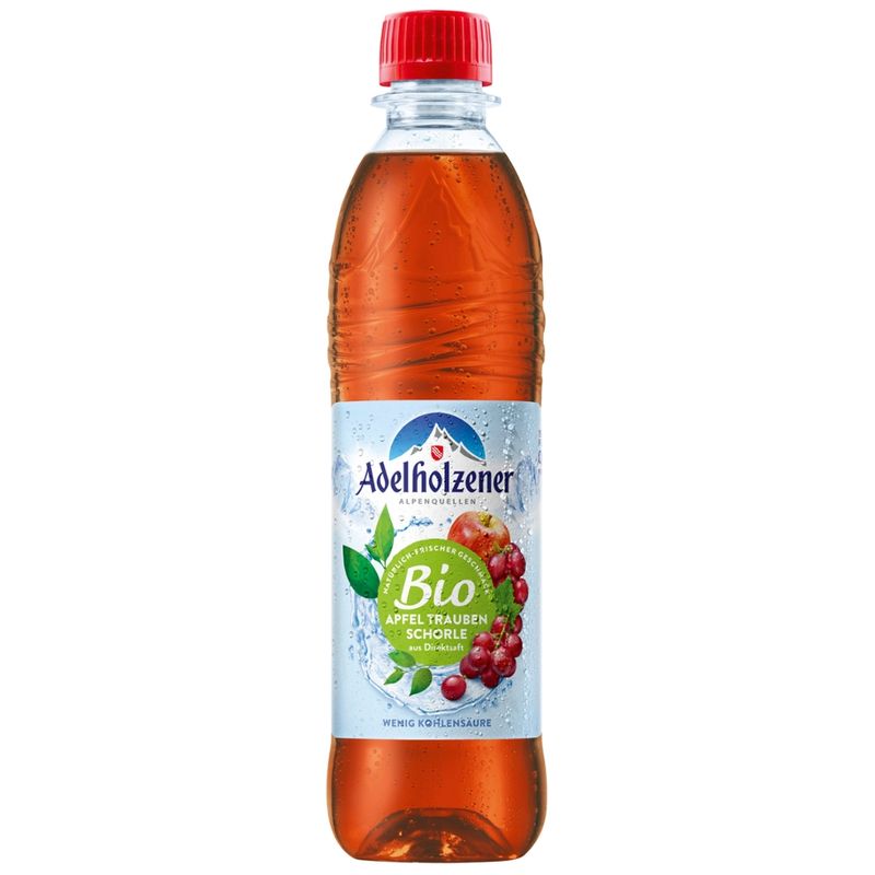 Adelholzener Adelholzener BIO Schorle Apfel Traube - Produktbild