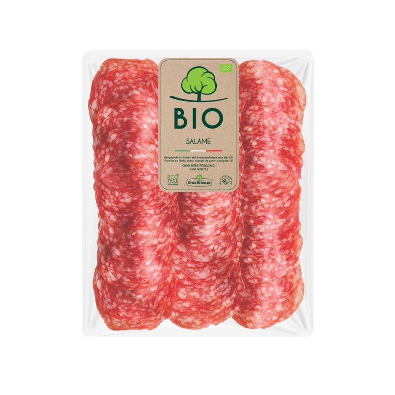 GRAN BRIANZA AFF. Salame Milano BIO 80g 6pz Nitrite Free - Produktbild