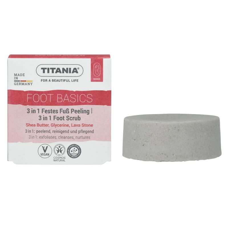 TITANIA® TITANIA® 3 in1 Festes Fuß Peeling, 60 g - Produktbild
