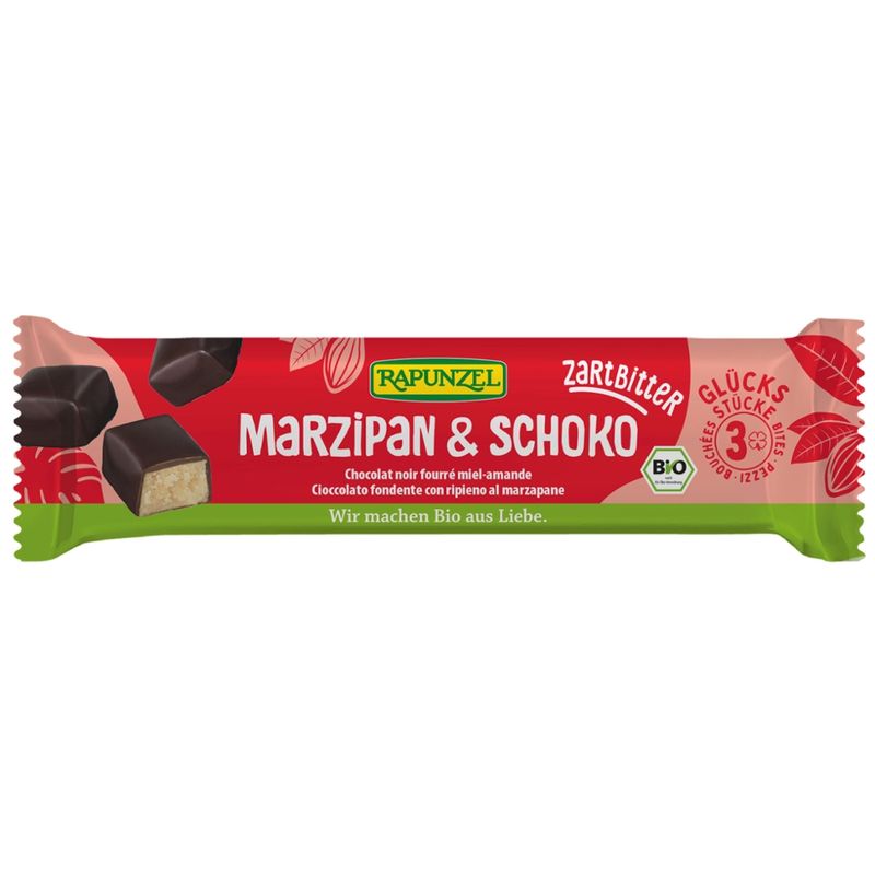 Rapunzel Glücksstücke Marzipan & Schoko Zartbitter - Produktbild