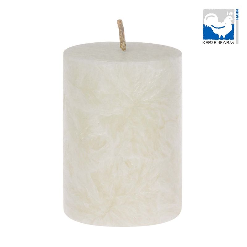 Kerzenfarm Hahn Stearin-Stumpen 50x65 aus 100% pflanzlichem Stearin, weiß - Produktbild