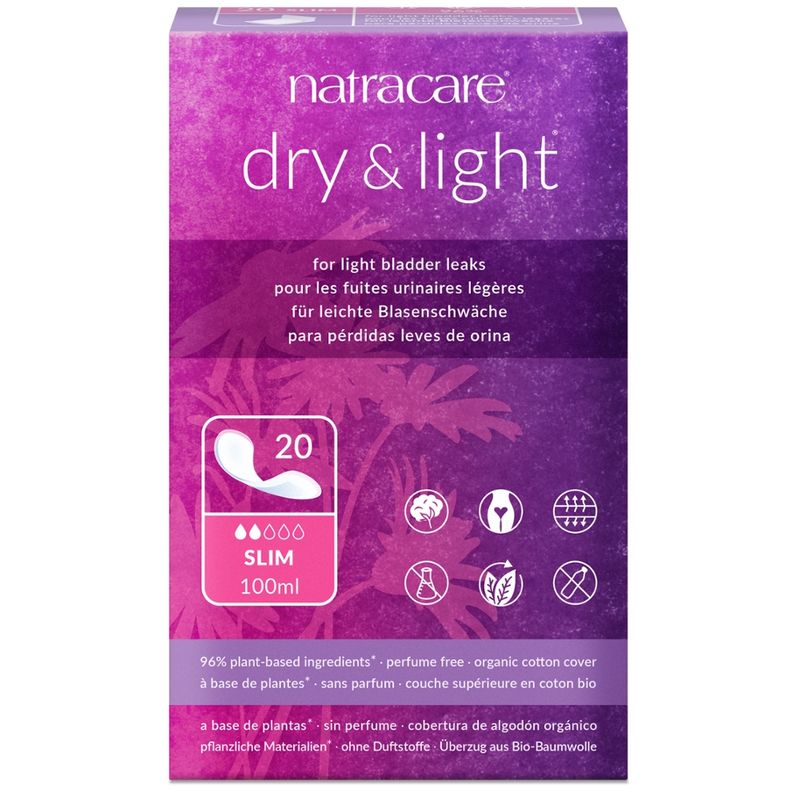 Natracare Dry & Light Inkontinenzeinlage Slim 20 St - Produktbild