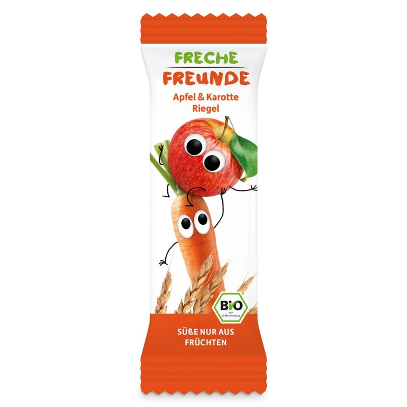 Freche Freunde erdbär Freche Freunde Getreideriegel "Apfel & Karotte"BIO - Produktbild