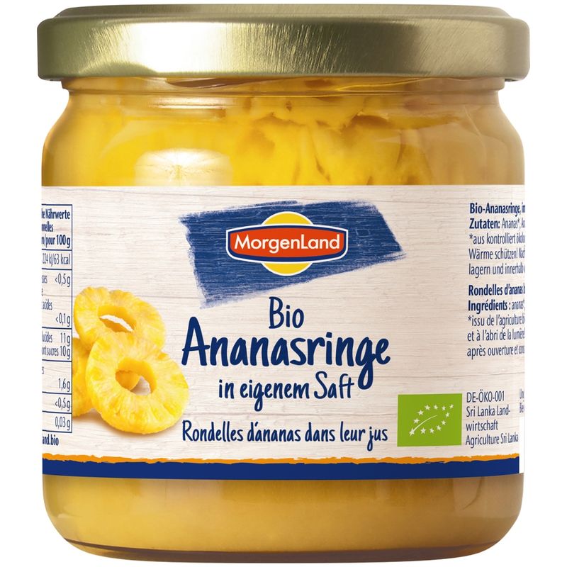 MorgenLand Ananasringe in eigenem Saft - Produktbild
