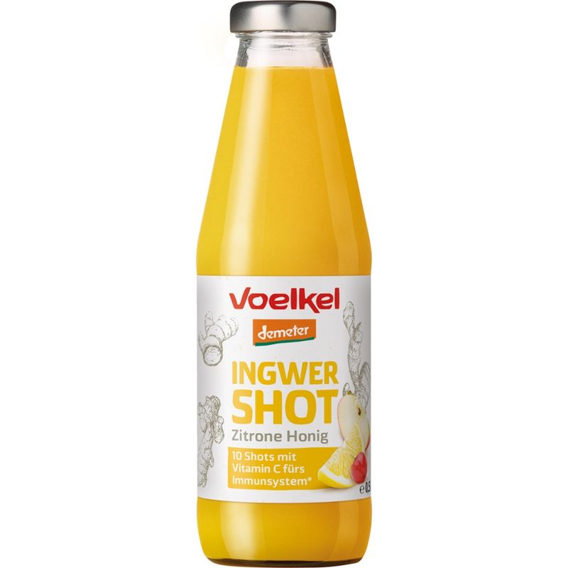 Voelkel Shot Ingwer & Zitrone - Honig mit weiteren Fruchtsäften - Produktbild