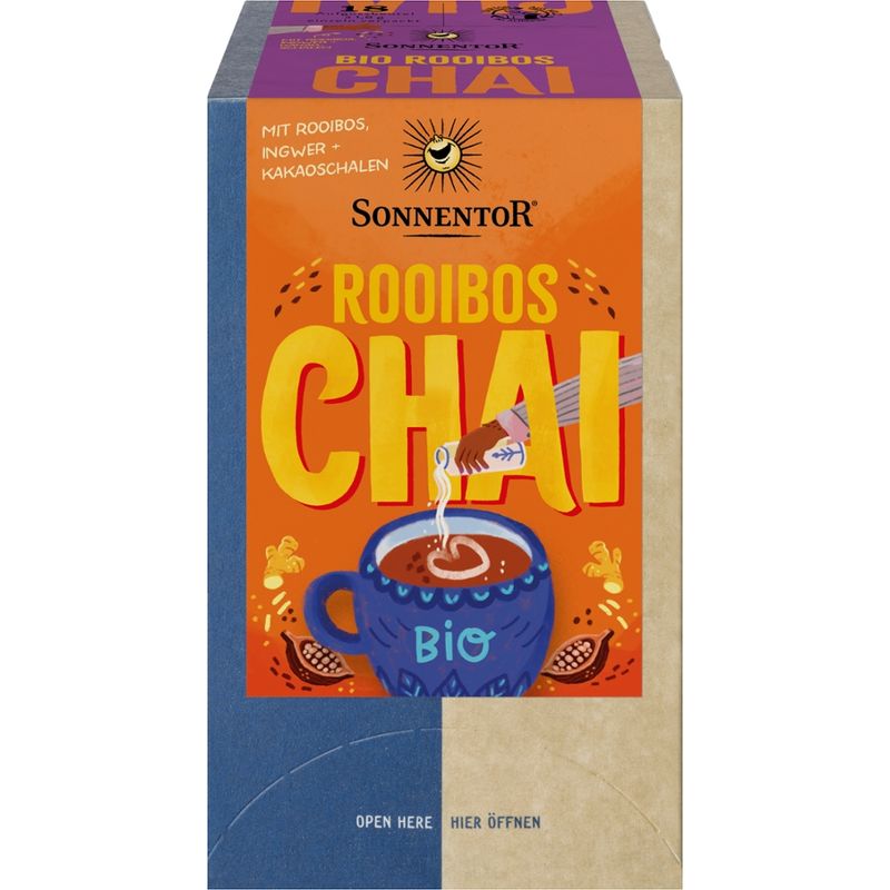 Sonnentor Rooibos Chai, Doppelkammerbeutel - Produktbild