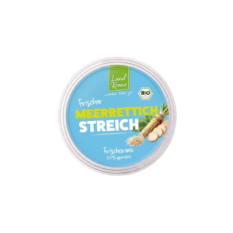 Landkrone Bio Frischer Meerrettich Streich - Vegane Frischkäse-Alternative - Produktbild
