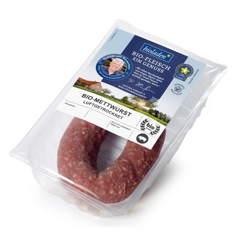 bioladen Mettwurst im Ring, luftgetrocknet - Produktbild