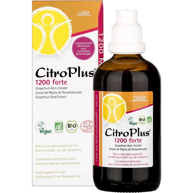 GSE  CitroPlus® 1200 Forte, Grapefruit-Kern-Extrakt (Bio) - Produktbild