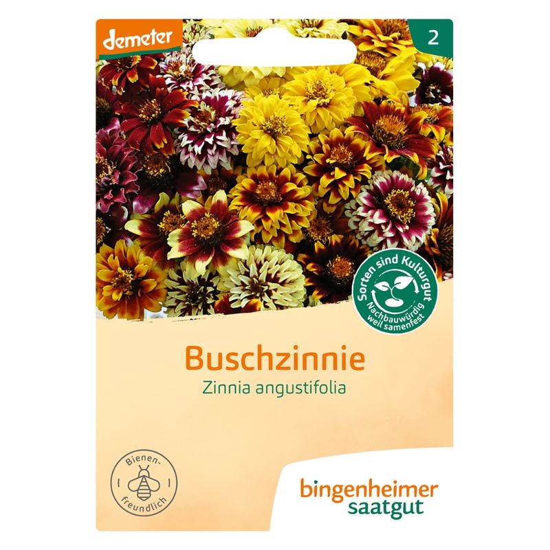 Bingenheimer Saatgut Buschzinnie - Blumen (Saatgut) - Produktbild