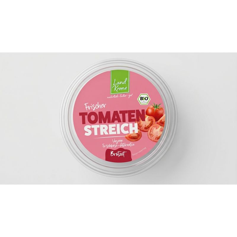 Landkrone Bio Frischer Tomaten Streich - Vegane Frischkäse-Alternative - Produktbild
