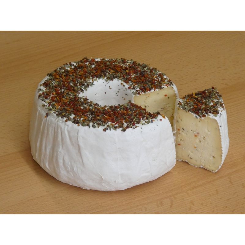 Hofkäserei Belrieth Dorfkäse Tomate-Basilikum 800g - Produktbild