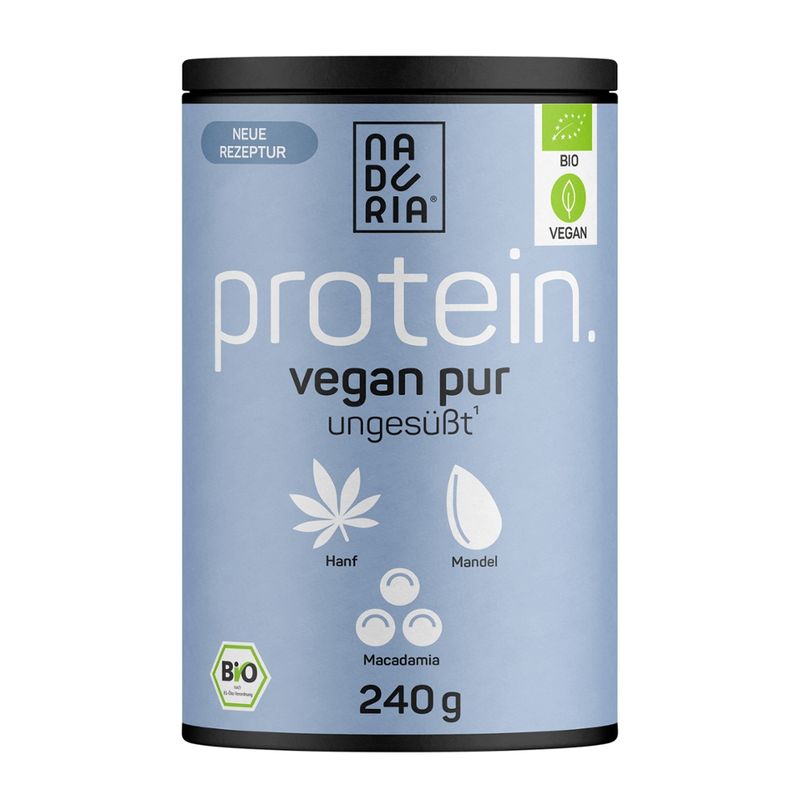 Naduria Bio Protein Vegan Pur, 240g Dose - Produktbild