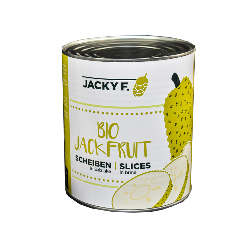 Jacky F. JACKY F. Junge Bio-Jackfruit in Scheiben 2,9kg Dose glutenfrei vegan - Produktbild