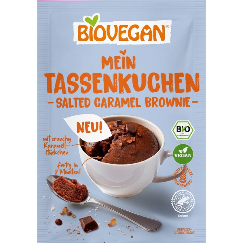Biovegan My Mug Cake Salted Caramel Brownie, ORGANIC, 55g - Produktbild