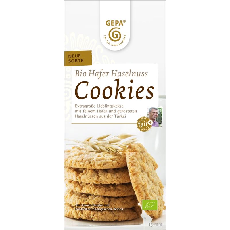 GEPA - The Fair Trade Company Bio Hafer-Haselnuss Cookies - Produktbild