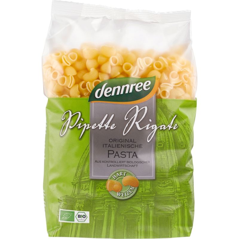 dennree Original italienische Hartweizen-Pipette Rigate - Produktbild
