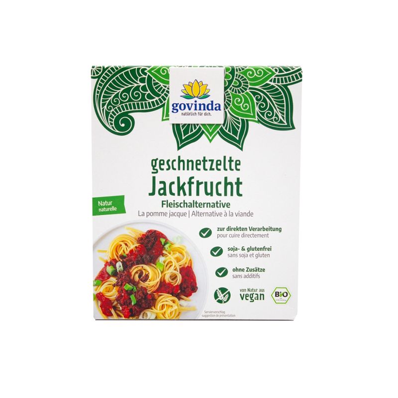 Govinda Jackfrucht-Fruchtfleisch geschnetzelt, Fleischalternative - Produktbild