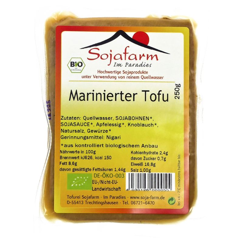 Sojafarm Marinierter Tofu - Produktbild