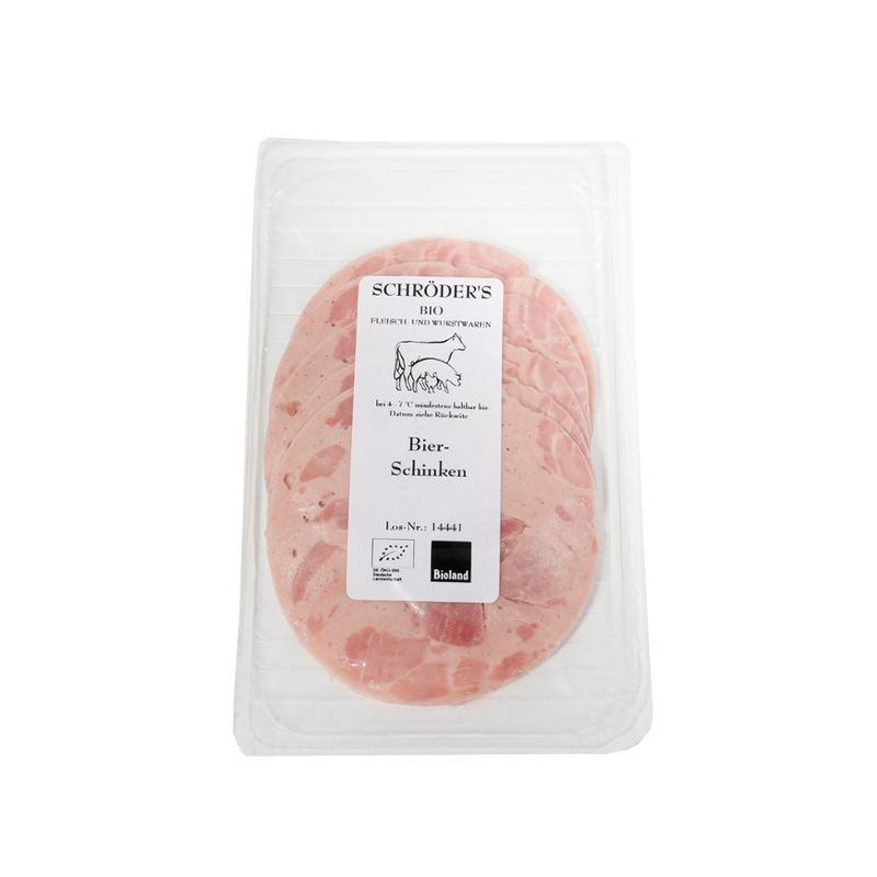 Schröder's Bio Fleisch- und Wurstwaren Bierschinken 80 g - Produktbild
