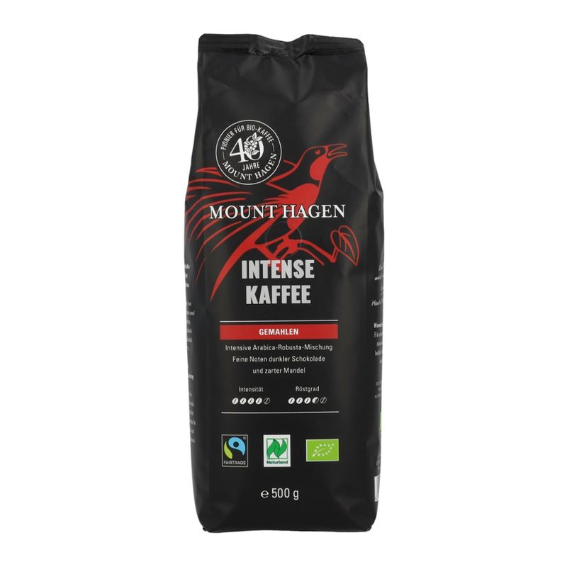 Mount Hagen Intense Kaffee-Jubiläum, 500g gemahlen - Produktbild