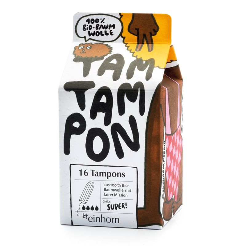 einhorn products GmbH einhorn Bio-Tampons TamTampon super 16 Stk. - Produktbild