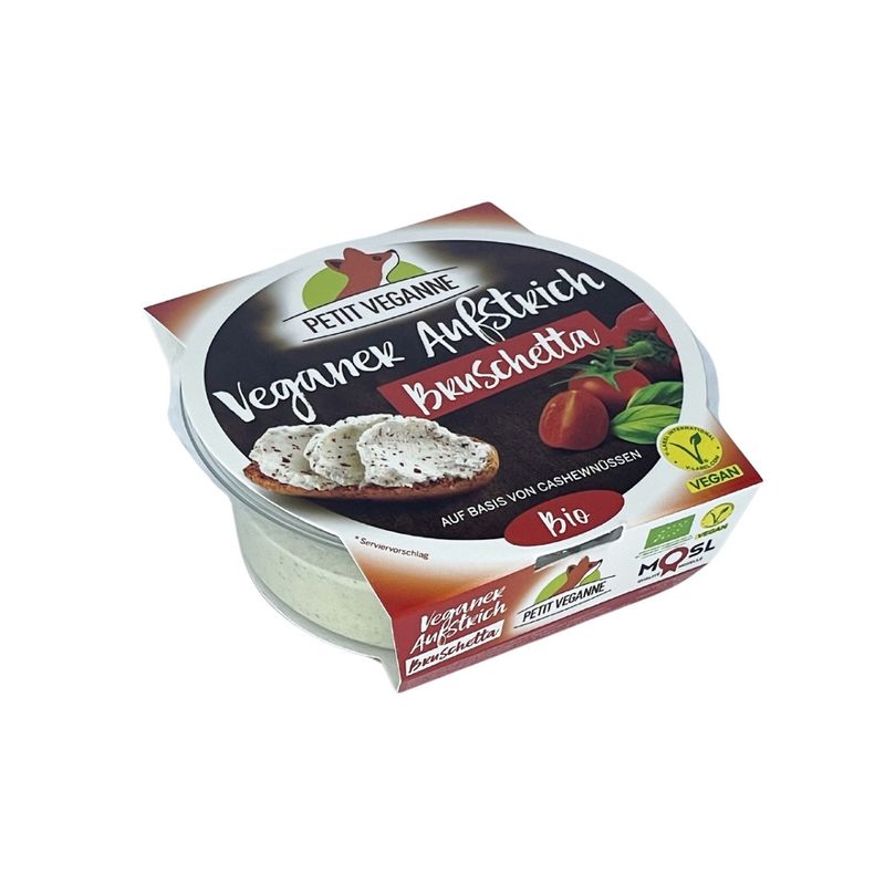 PETIT VEGANNE Veganer Aufstrich Bruschetta (vegane Käsealternative) - Produktbild