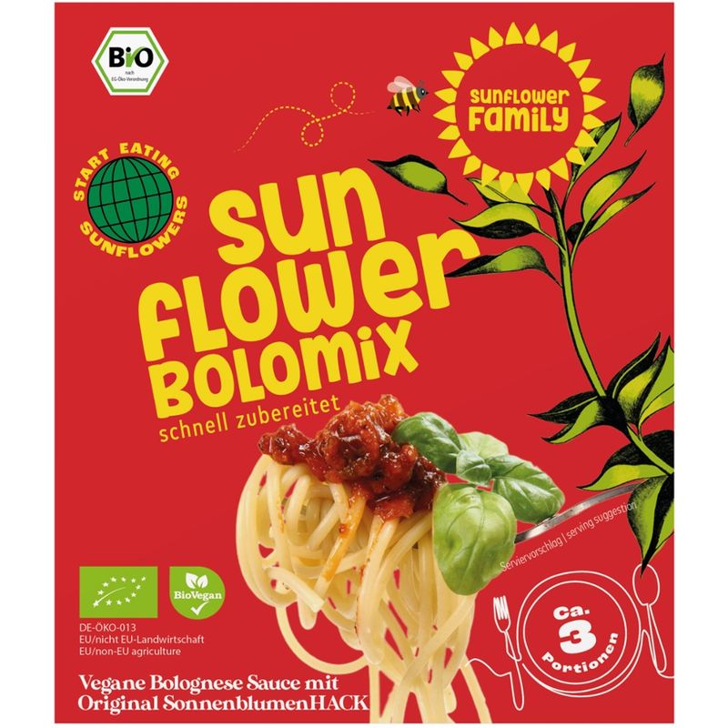 SunflowerFamily SunflowerFamily sunflowerBOLOmix mit SonnenblumenHACK, bio - Produktbild