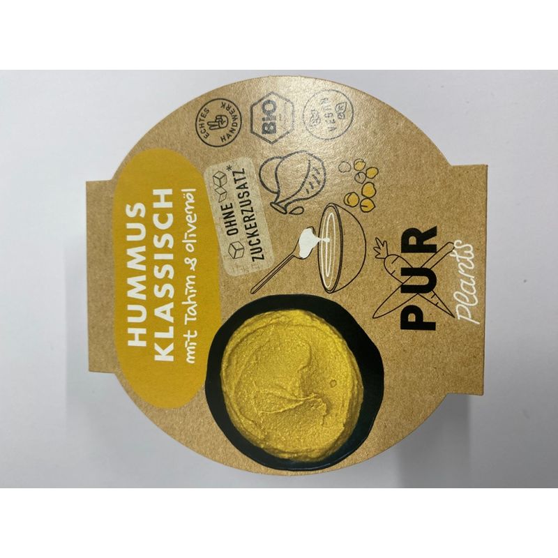 PUR PLANTS  Hummus Classic met olijfolie en tahin - Produktbild
