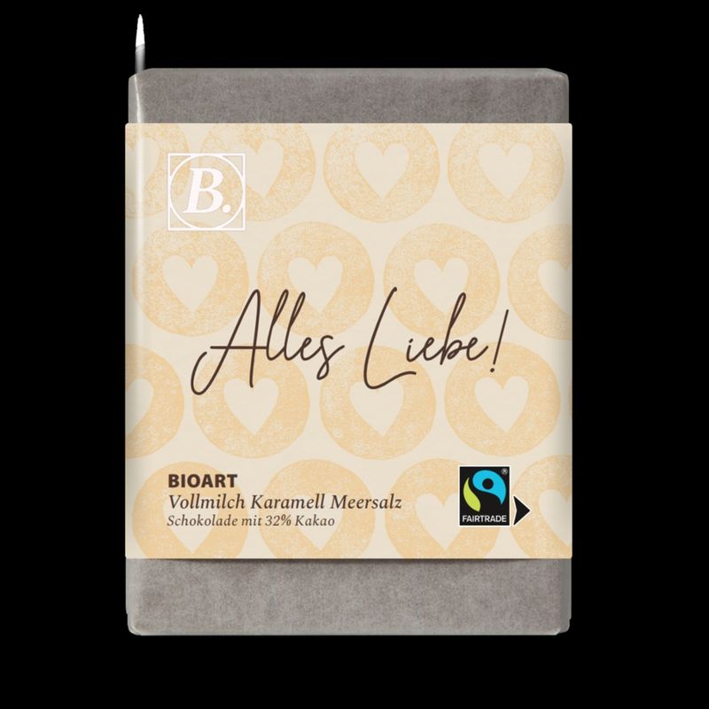 BioArt AG B. Schokolade Alles Liebe 70g bio, FT-Cert. - Produktbild