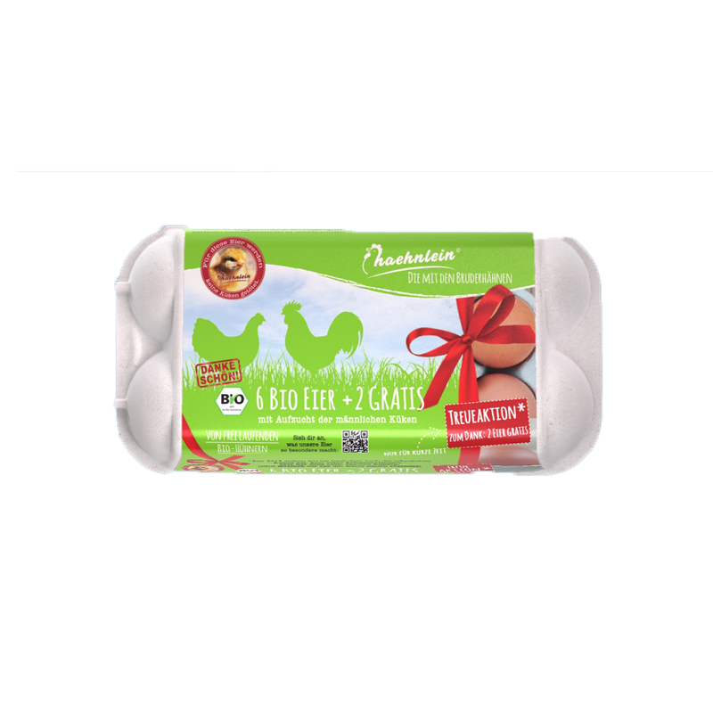 bio-haehnlein haehnlein Bio-Eier 6+2er KVP - Produktbild