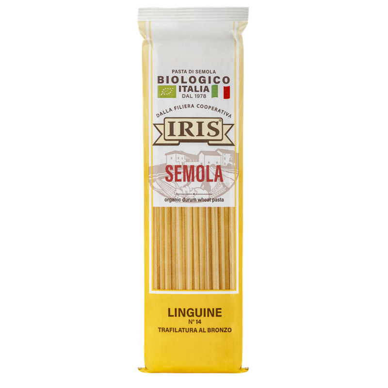 IRIS  Linguine, gerade sehr schmale Bandnudeln hell aus Hartweizengriess 500 g. - Produktbild