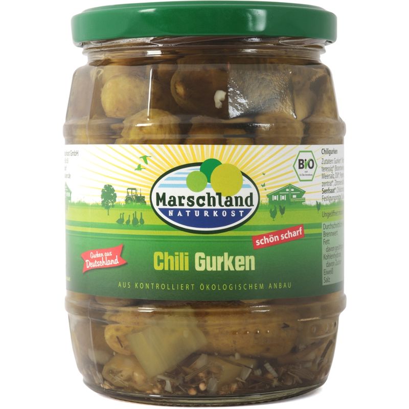 Marschland  Bio-Chiligurken 580 ml Gl. MARSCHLAND - Produktbild