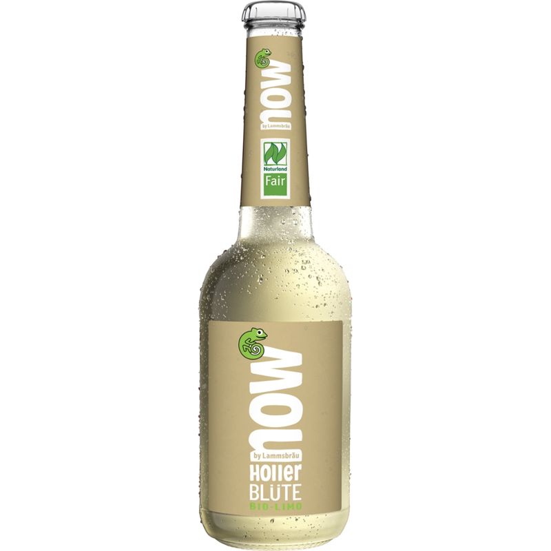 now now Bio Limo Holler Blüte 0,33l - Produktbild