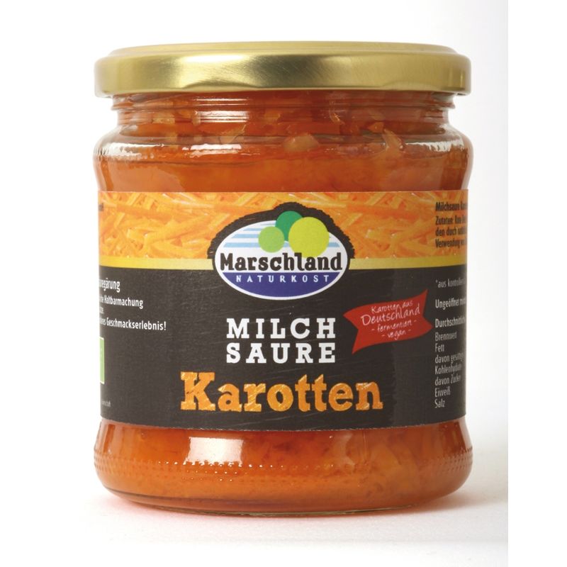 Marschland  Bioland Bio-Karotten milchsauer 370 ml Gl. MARSCHL - Produktbild