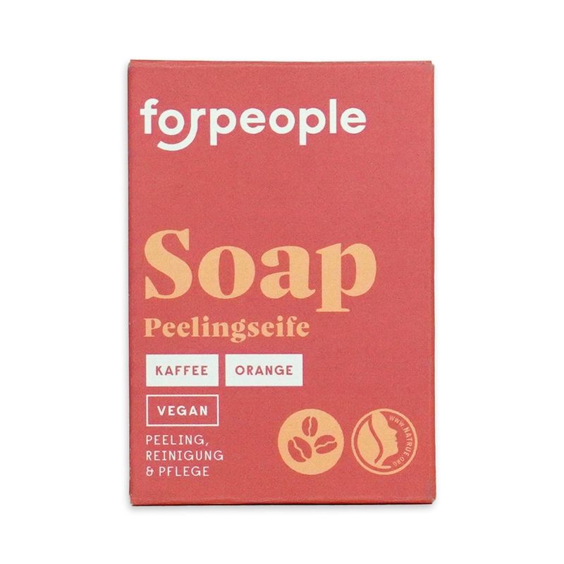 forpeople Seife Kaffee/Orange mit Peelingeffekt Bio - Produktbild