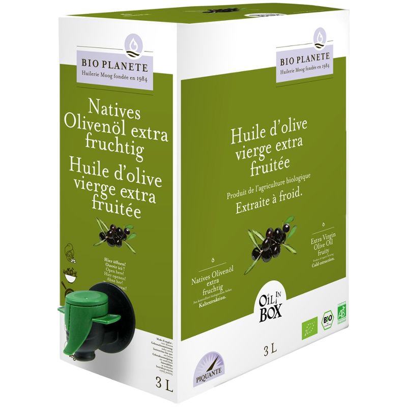 BIO PLANÈTE Olivenöl nativ extra fruchtig  OIL IN BOX - Produktbild