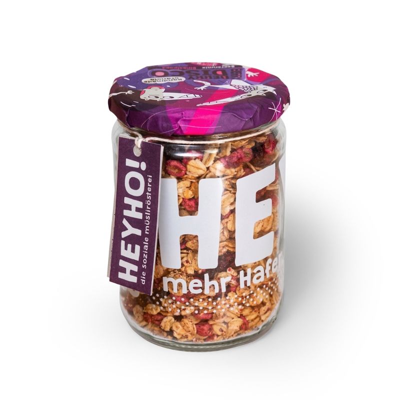 HEYHO Granola Hafer-Granola mit gefriergetrockneten Beeren und gepufftem Dinkel - Produktbild