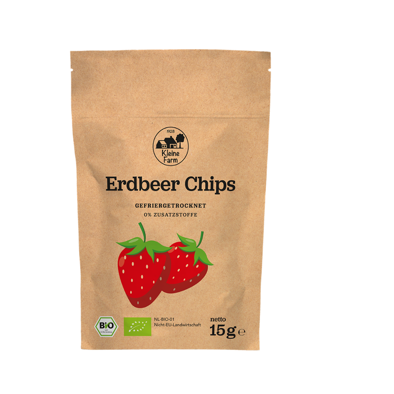 Kleine Farm Bio Kleine Farm Erdbeer chips Gefriergetrocknet 15 g - Produktbild