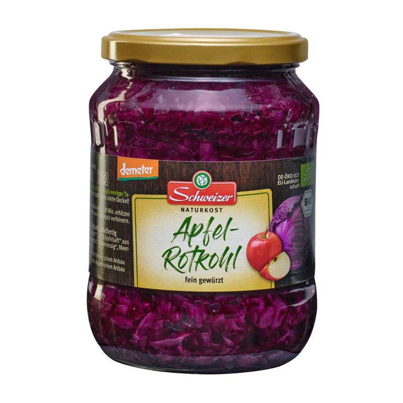 Schweizer demeter Apfel-Rotkohl - Produktbild