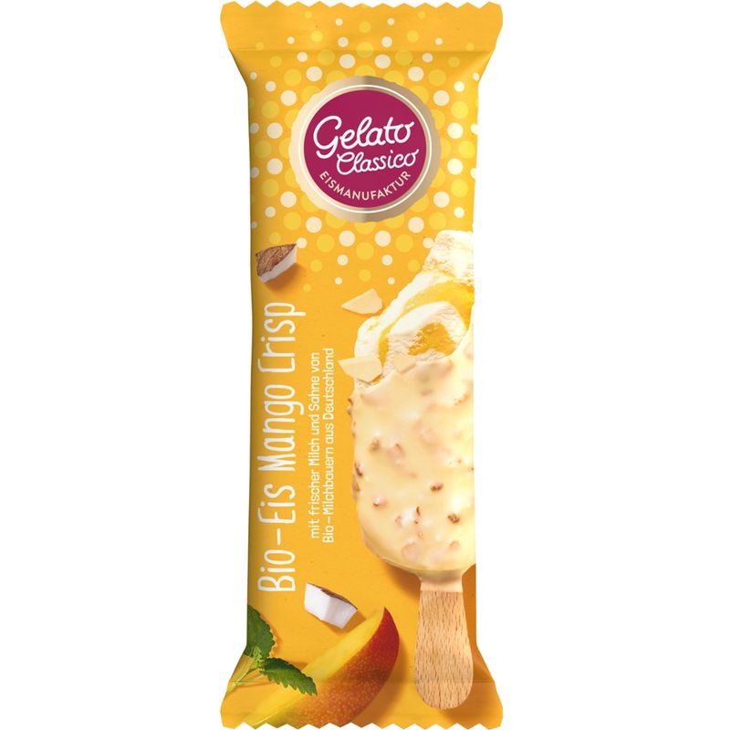 Gelato Classico Eismanufaktur Gelato Classico Bio Eis am Stiel Mango Crisp - Produktbild