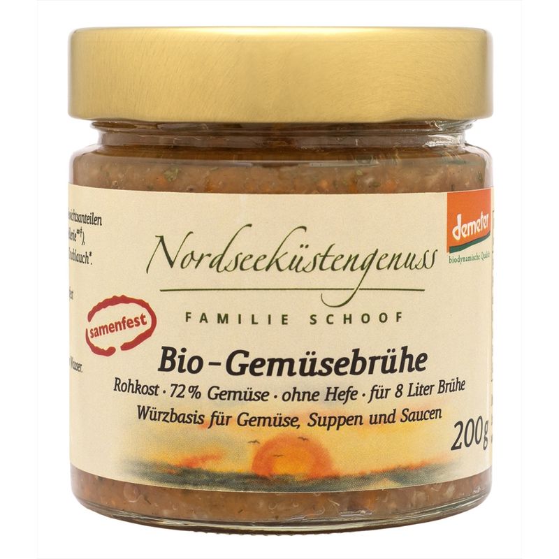 Nordseeküstengenuss Bio-Gemüsebrühe mit 72 % Gemüse Rohkost samenfest - Produktbild