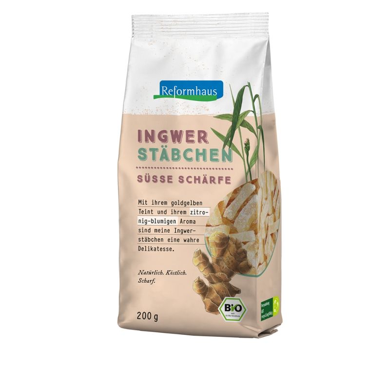 Reformhaus Ingwer-Stäbchen, gezuckert - Produktbild