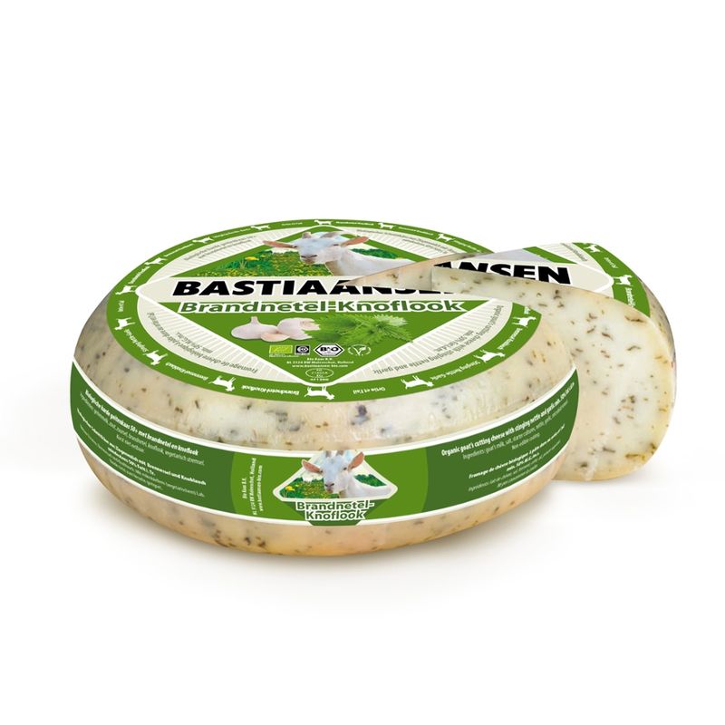 Bastiaansen Bio Bastiaansen Ziegenkäse Brennessel-Knoblauch nwx - Produktbild