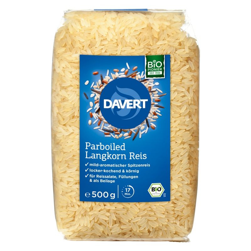 Davert Parboiled Reis 500g - Produktbild