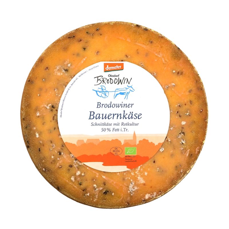 Ökodorf Brodowin Demeter Brodowiner Bauernkäse mit Bockshornklee - Produktbild