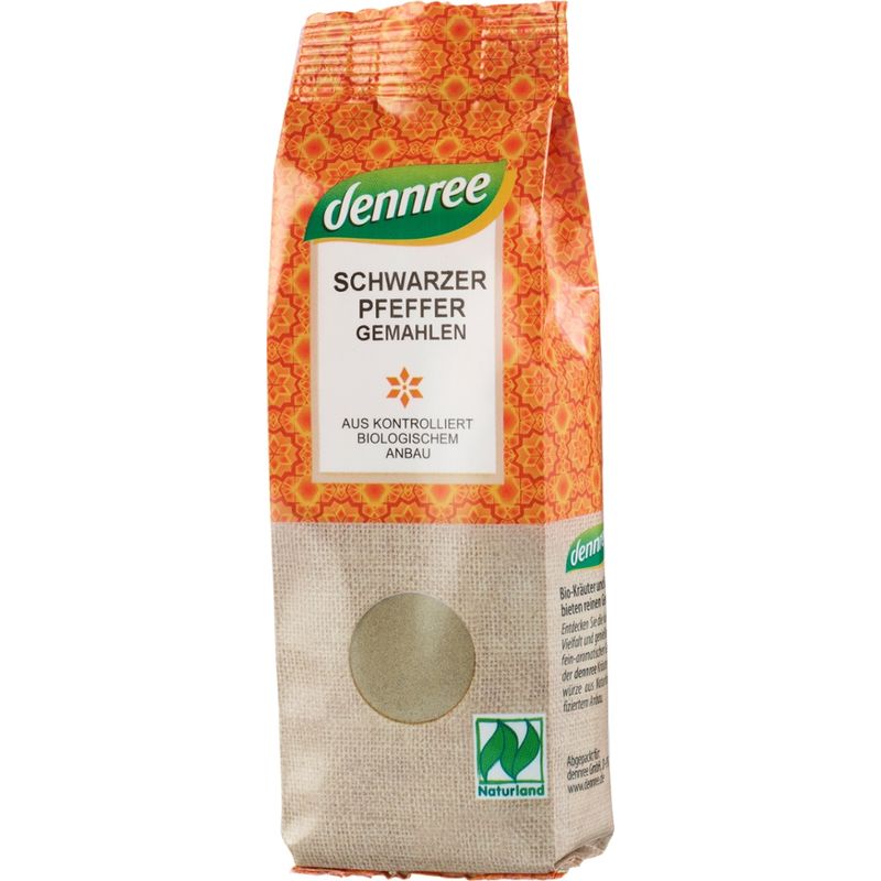 dennree Pfeffer schwarz, gemahlen - Produktbild