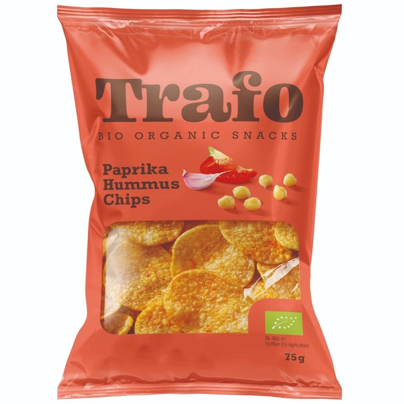 Trafo Hummus Chips Paprika 6x75g - Produktbild