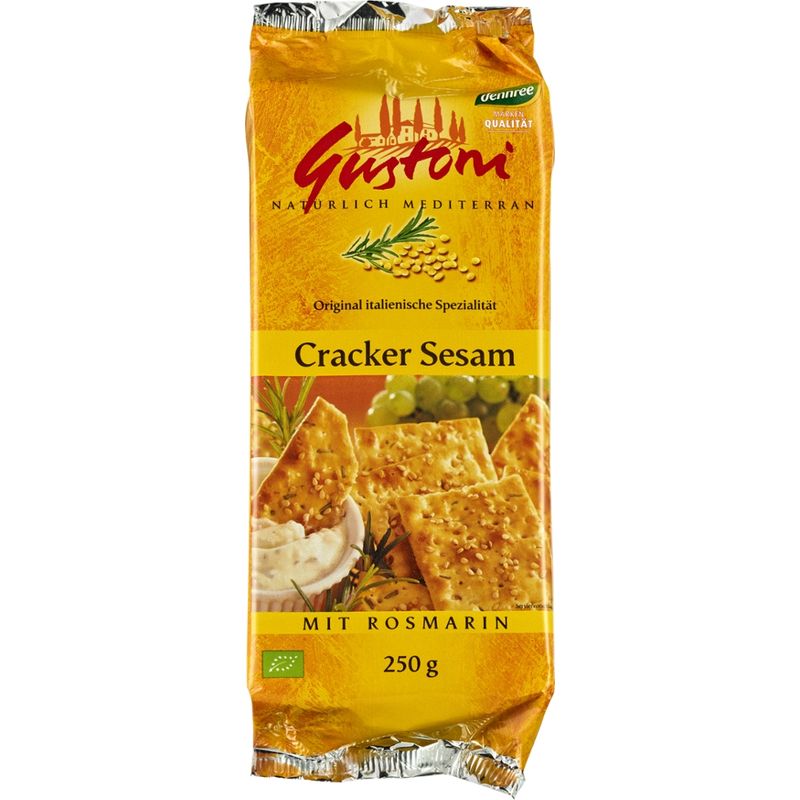Gustoni Cracker Sesam mit Rosmarin - Produktbild